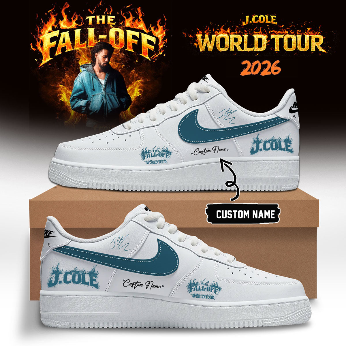 J. Cole – “The Fall-Off Tour” – Limited Edition Signature – Shoes