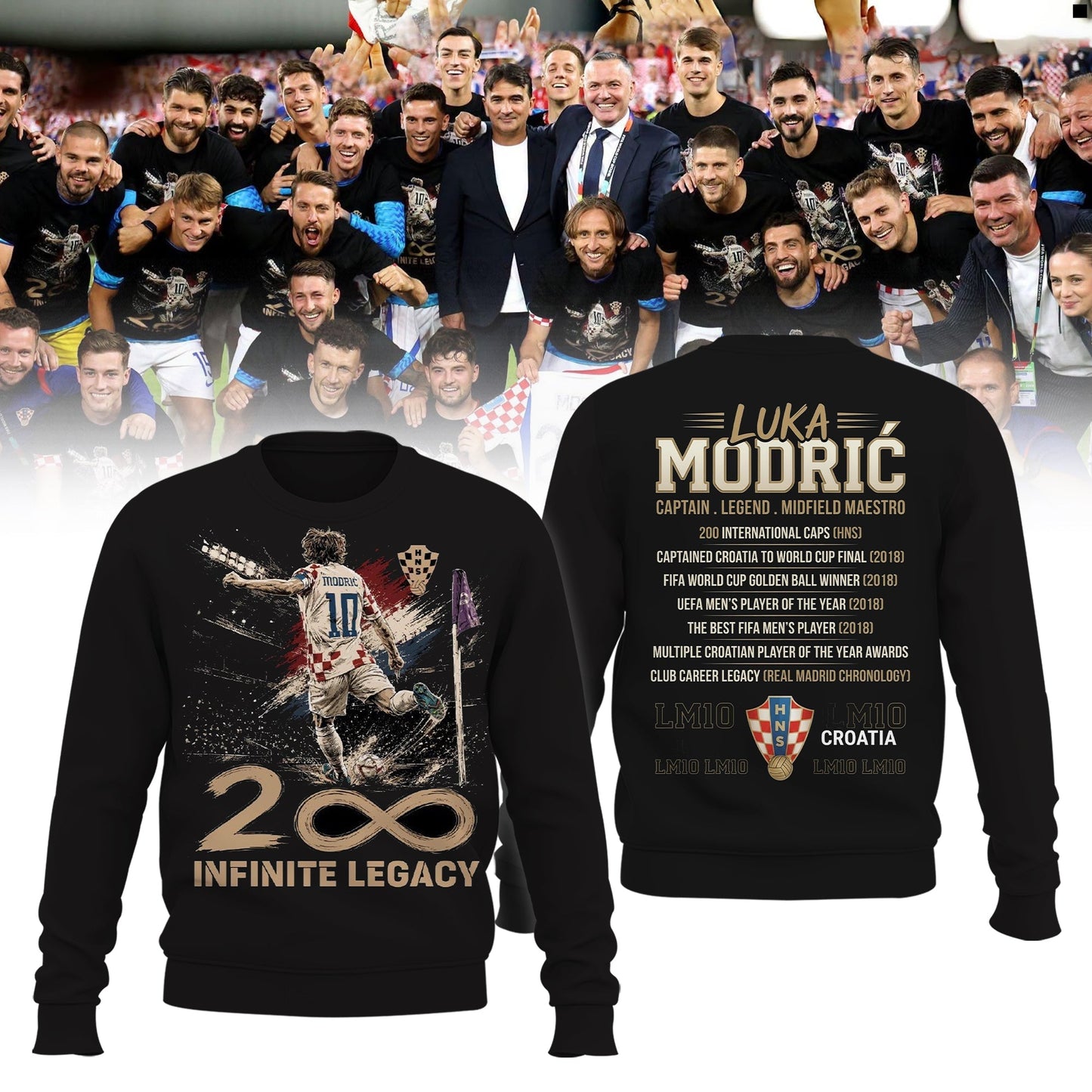 Limited Edition Luka Modrić – Captain. Legend. Midfield Maestro Shirt