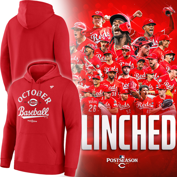 Cincinnati Reds 2025 Playoff Hoodie – The Reds Are In!