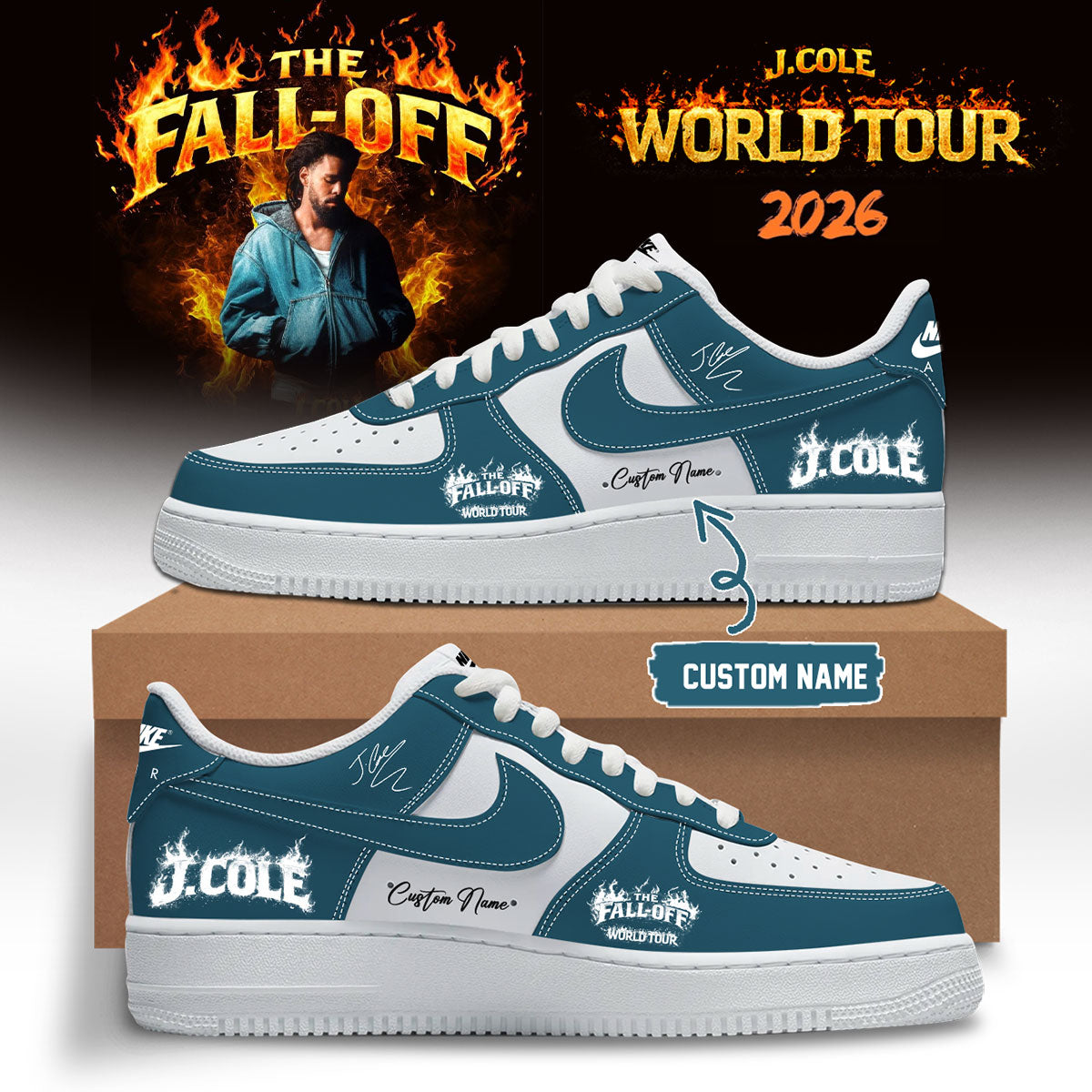 J. Cole – “The Fall-Off Tour” – Limited Edition Signature – Shoes