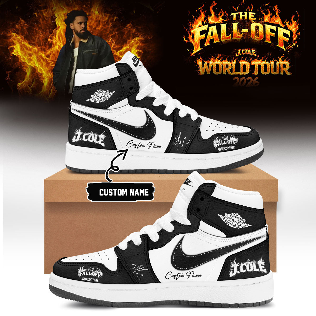 J. Cole – “The Fall-Off Tour” – Limited Edition Signature – Shoes