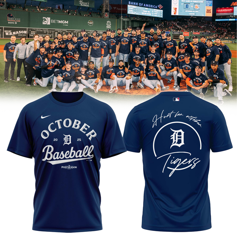 Detroit Tigers 2025 Postseason Locker Room T-Shirt