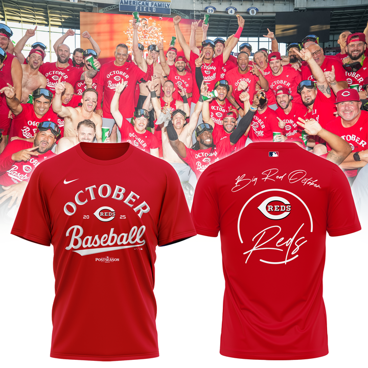 Cincinnati Reds 2025 Playoff Tee – The Reds Are In!