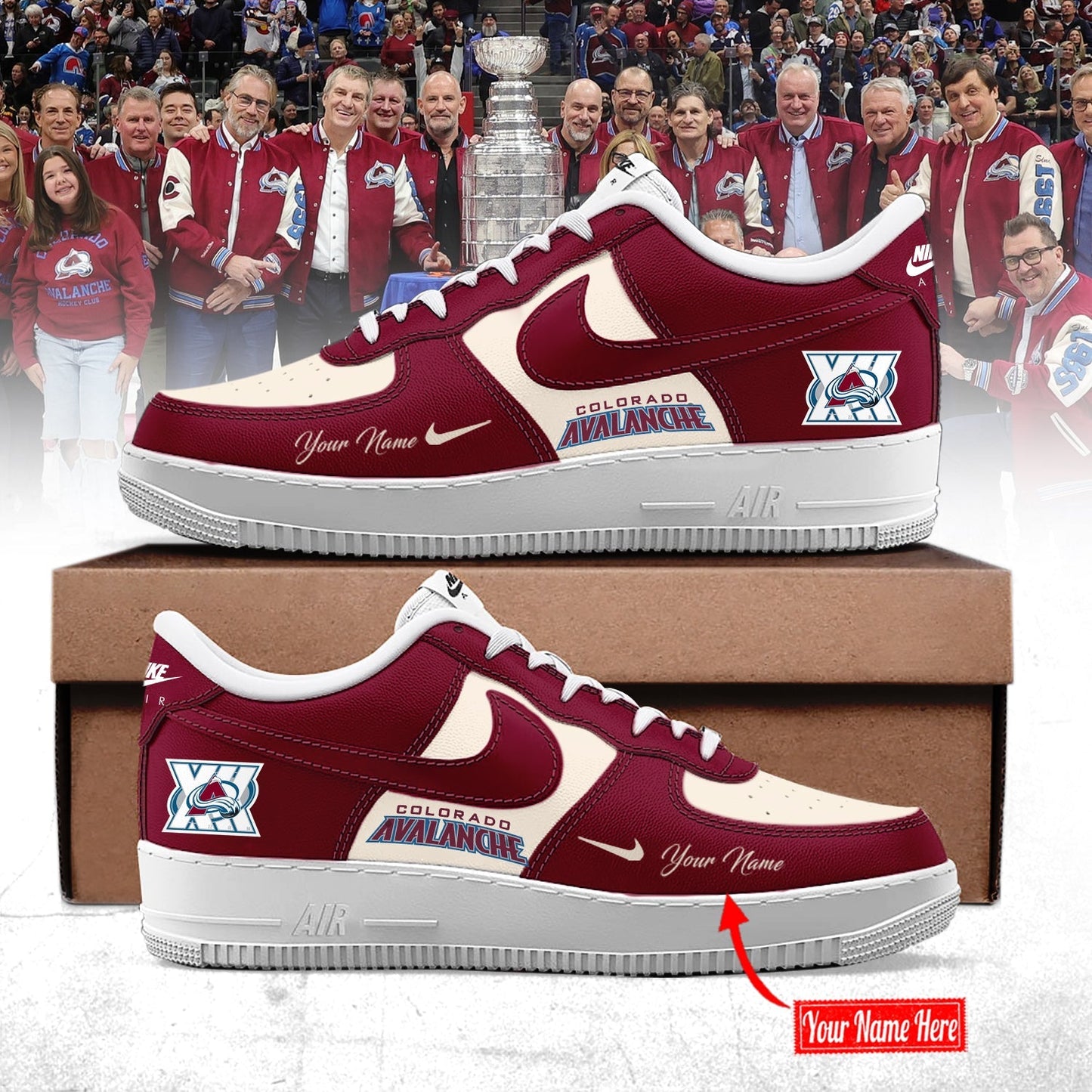 Colorado Avalanche A Special Limited Edition AF1 Sneakers