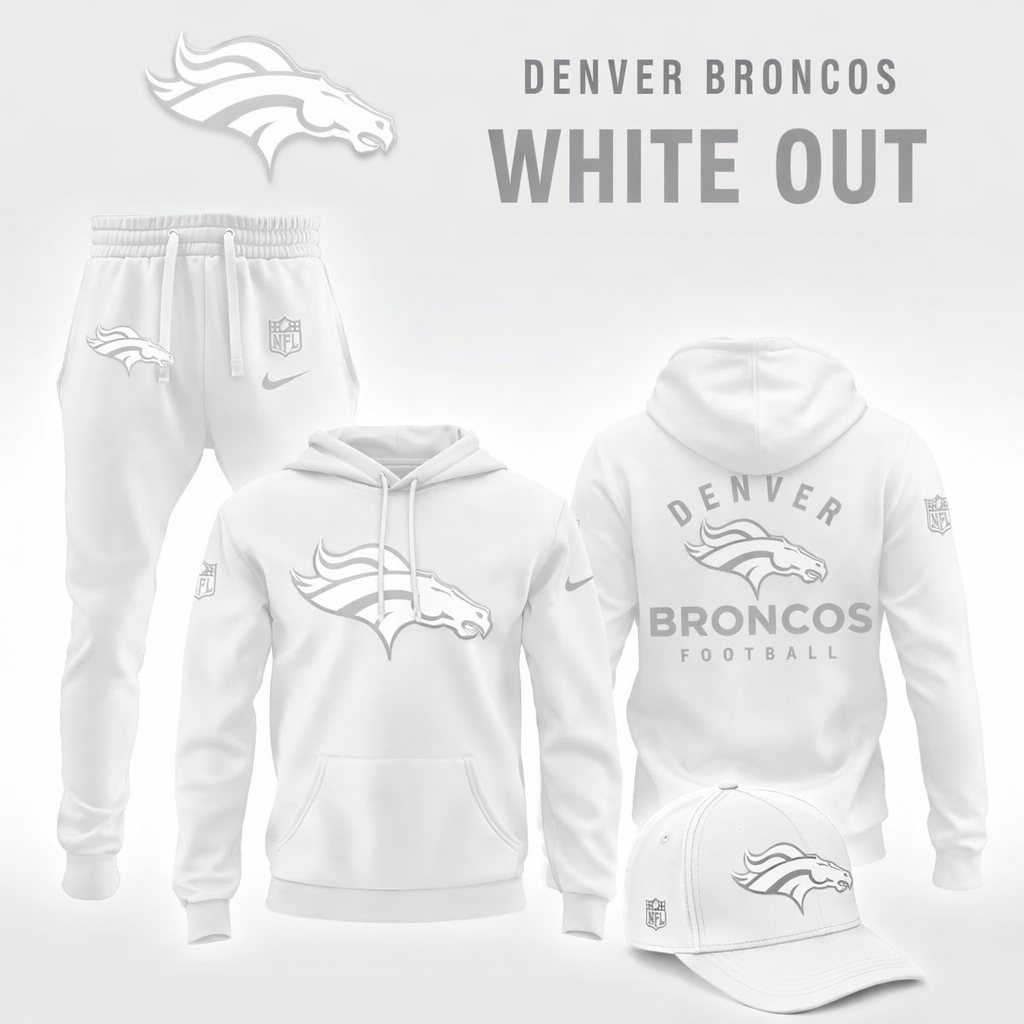 Denver Broncos 2026 "White Out" Limited Edition Hoodie