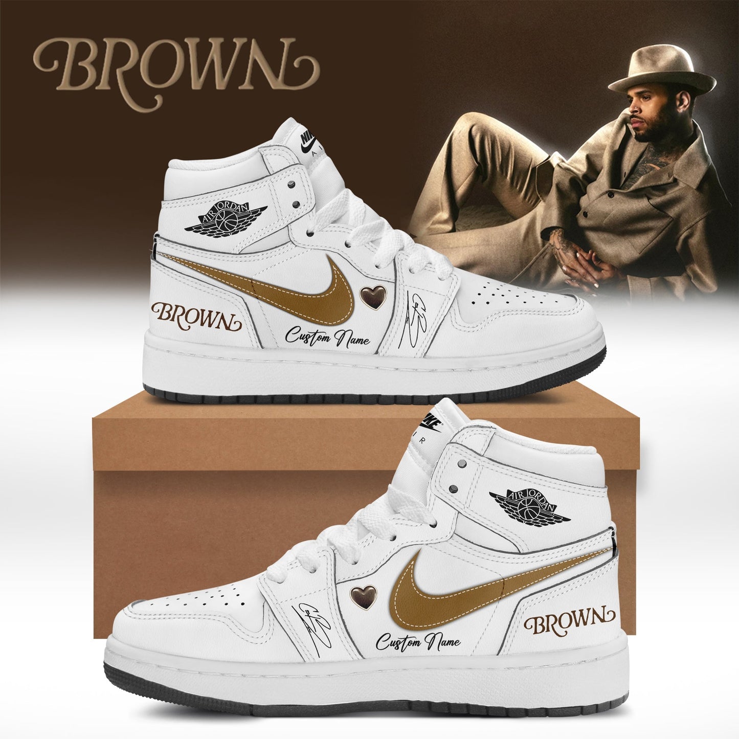 CHRIS BROWN’S BROWN ALBUM Limited Edition JD1 Shoes