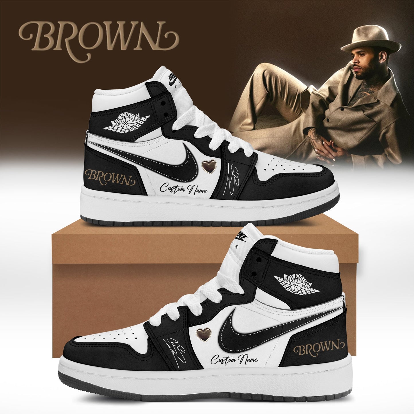 CHRIS BROWN’S BROWN ALBUM Limited Edition JD1 Shoes