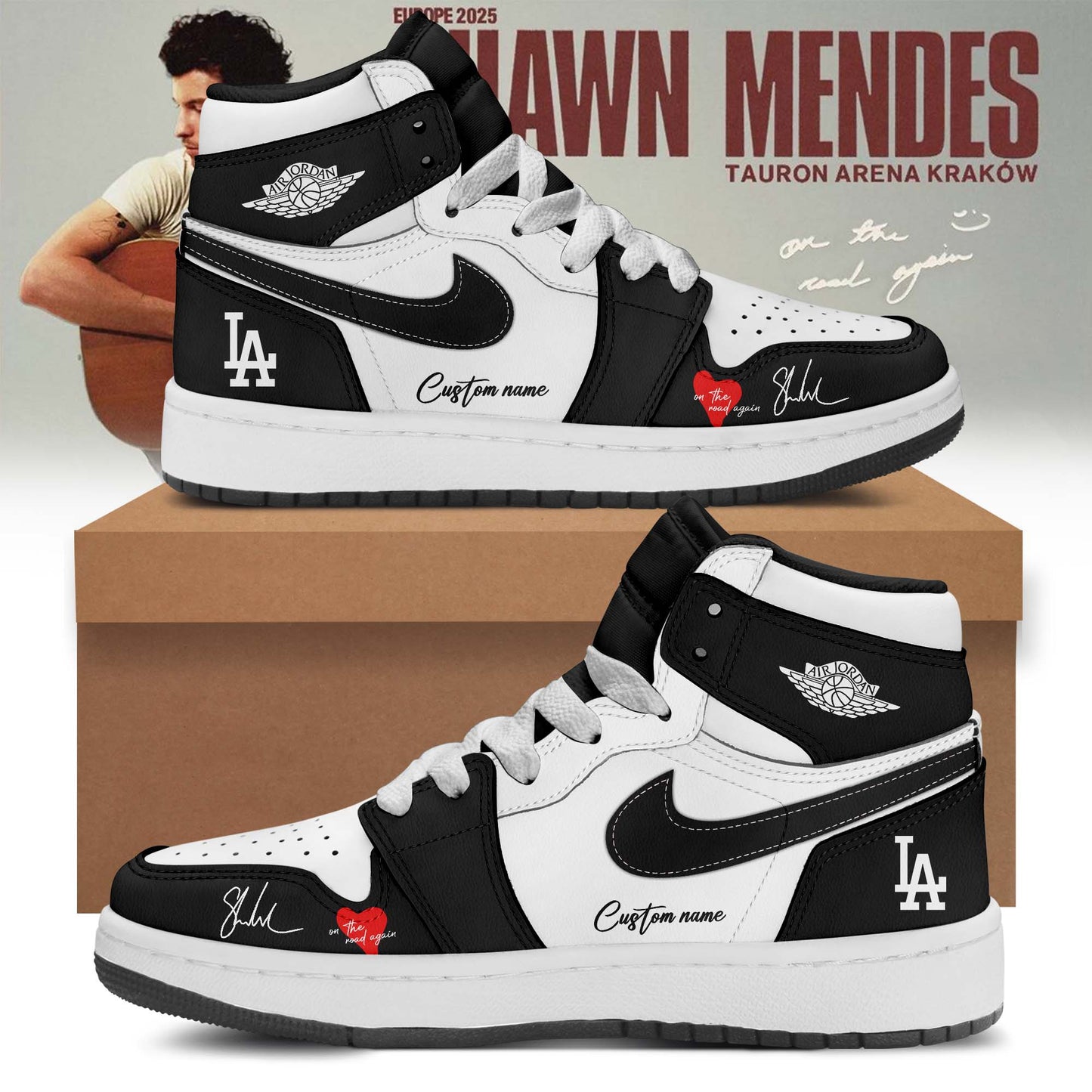 LA Dodgers _ Shawn Mendes “On The Road Again” Shoes