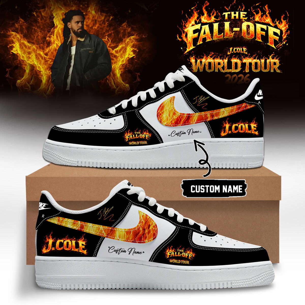 J. Cole – “The Fall-Off Tour” – Limited Edition Signature – Shoes