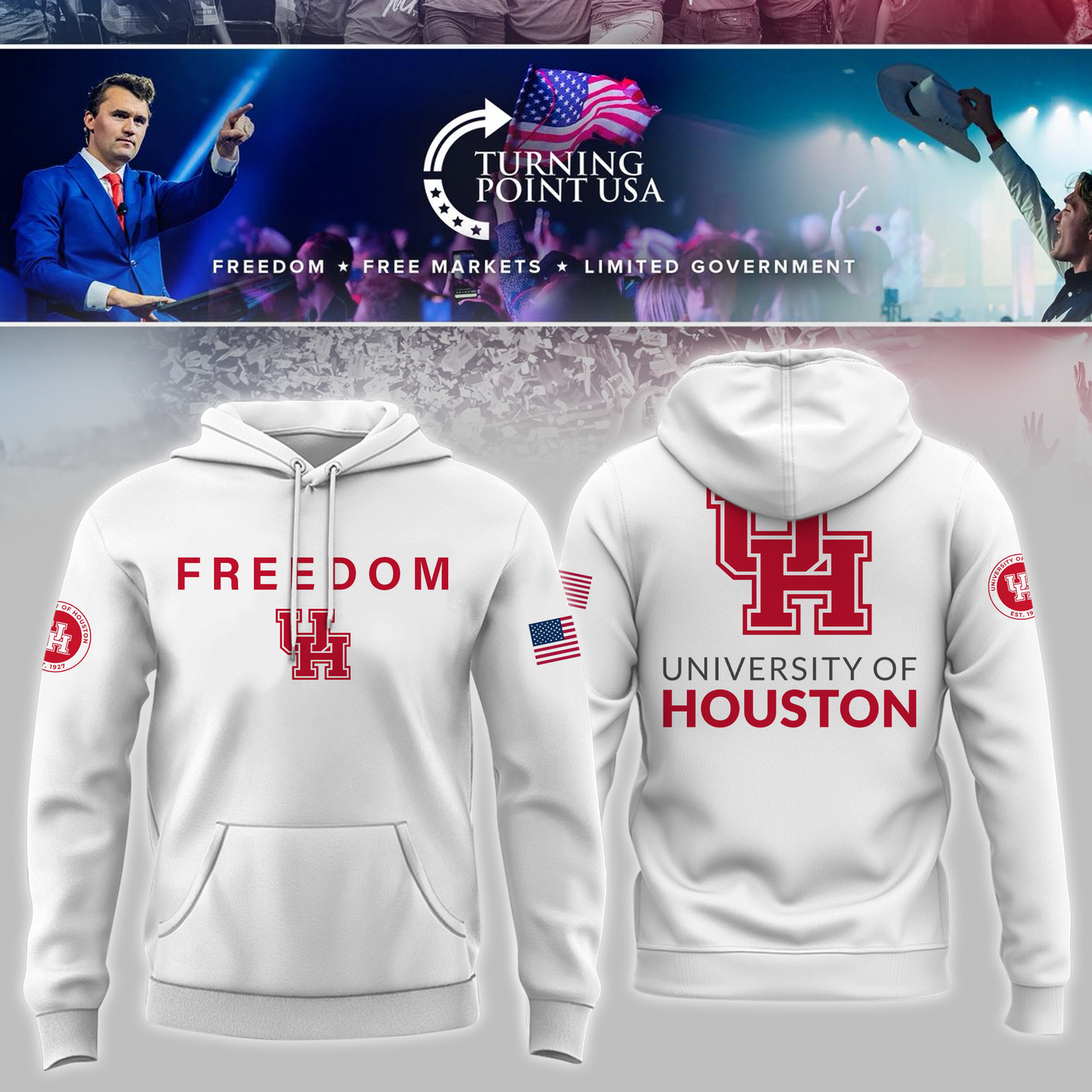 Limited Edition Houston University Freedom Hoodie