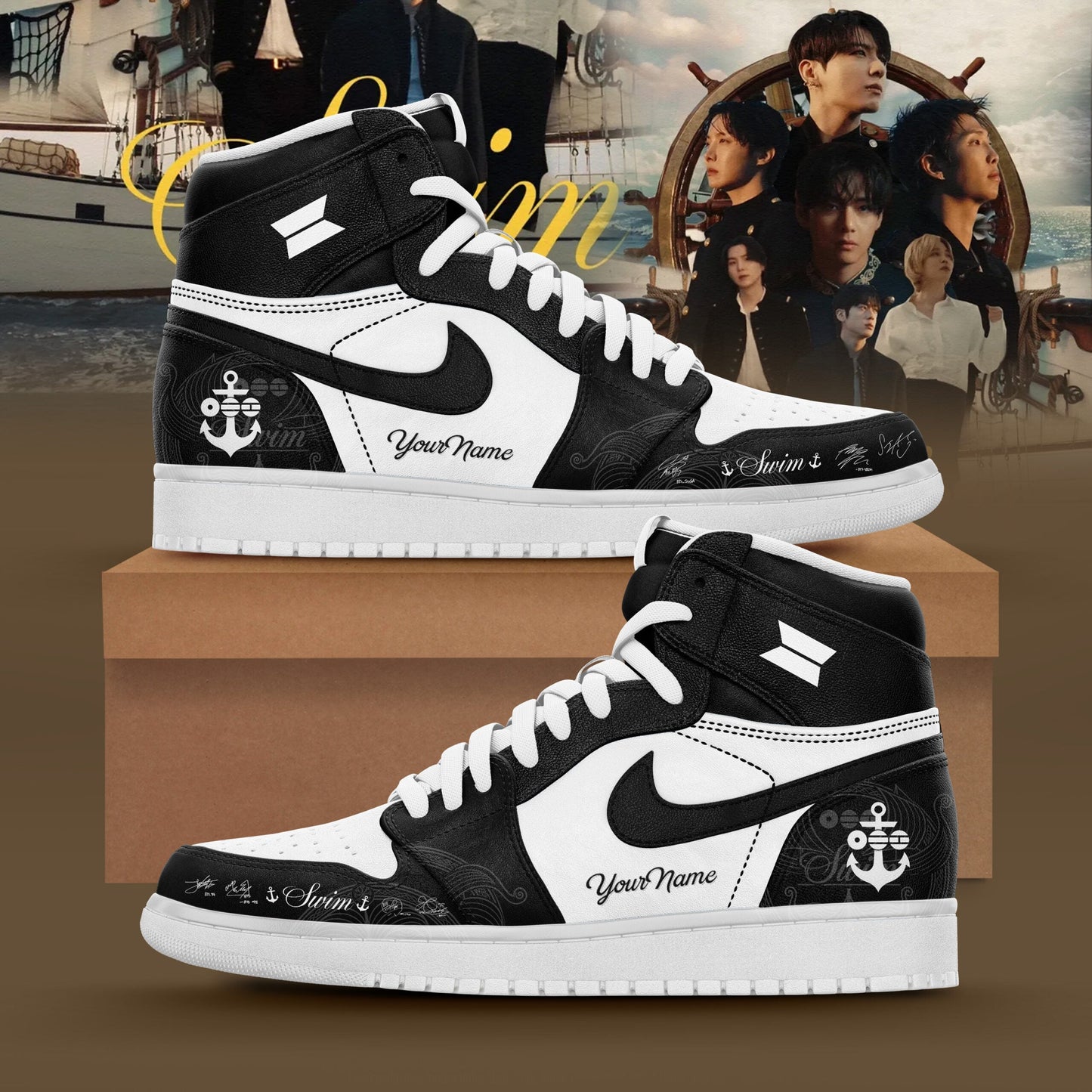 Swim Arirang Album Mixed Mesh Shoes