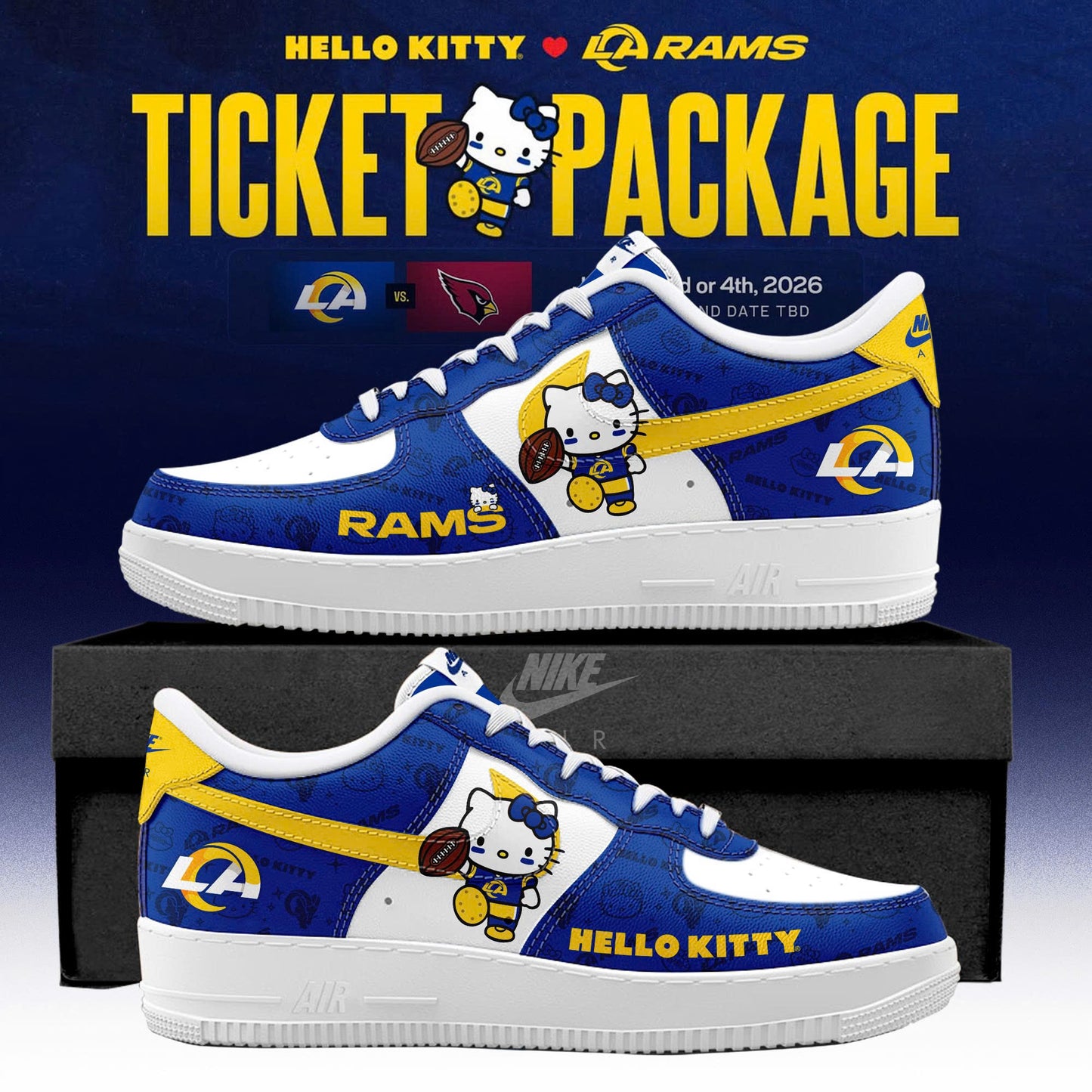 Los Angeles Rams x HK Limited Edition AF1 Sneaker