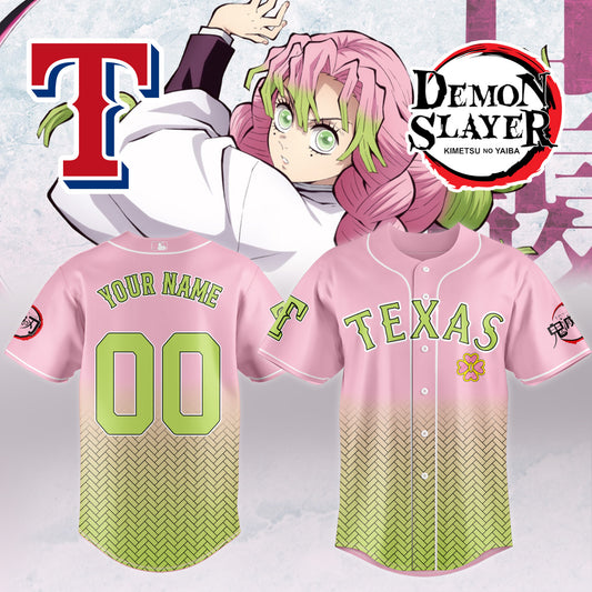 ,,,,Texas Rangers _  Limited Edition Demon Slayer Jersey 2025 (Custom Name & Number)