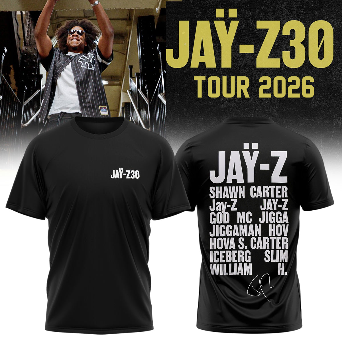 The JAŸ-Z30 Limited Edition shirt