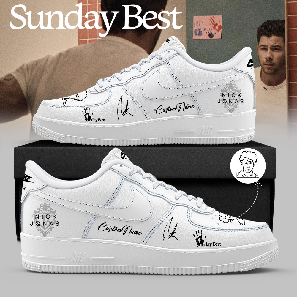 Nick Jonas Sunday Best 2026 Signature Custom Name AF1 Shoes