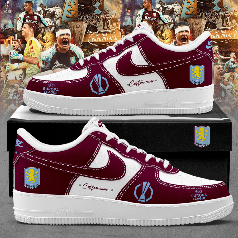 Aston Villa x UEFA Europa League 2026 Custom Name Shoes V3
