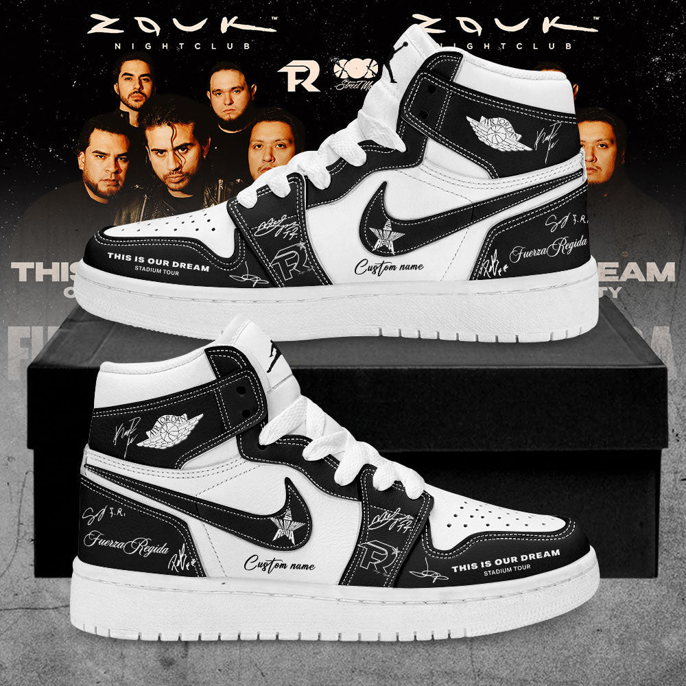 Fuerza Regida This Is Our Dream Stadium Tour 2026 Signature Custom Name Shoes