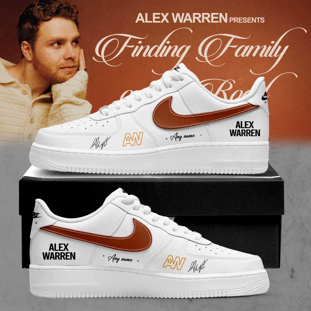 Alex Warren Finding Family on the Road World Tour 2026 Signature Custom Name Shoes