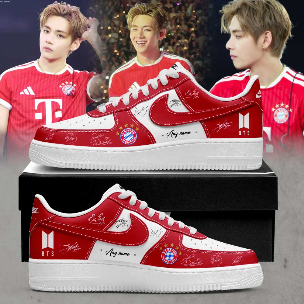 BTS WORLD TOUR ‘ARIRANG’ x FC Bayern München Special presents for a special team! Signature Custom Name Shoes