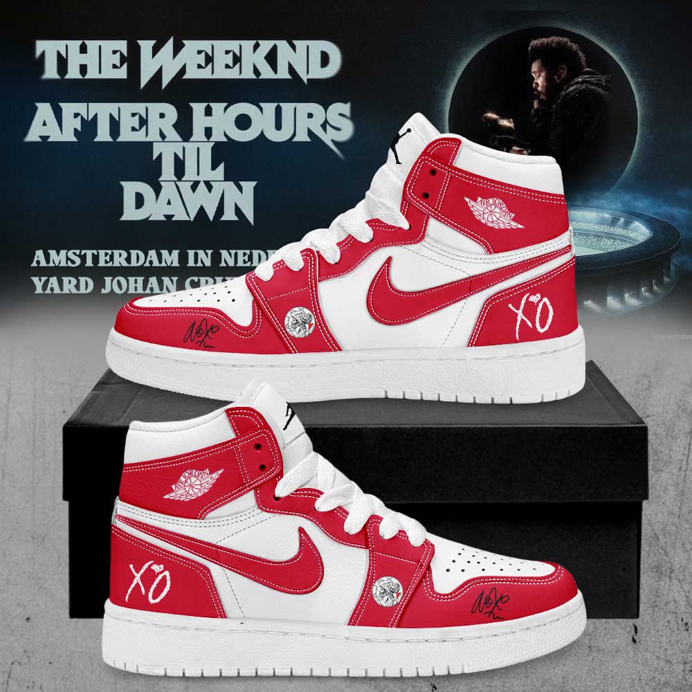 The Weeknd x Amsterdam Netherlands x After Hours Til Dawn Tour 2026 Signature Custom Name Shoes