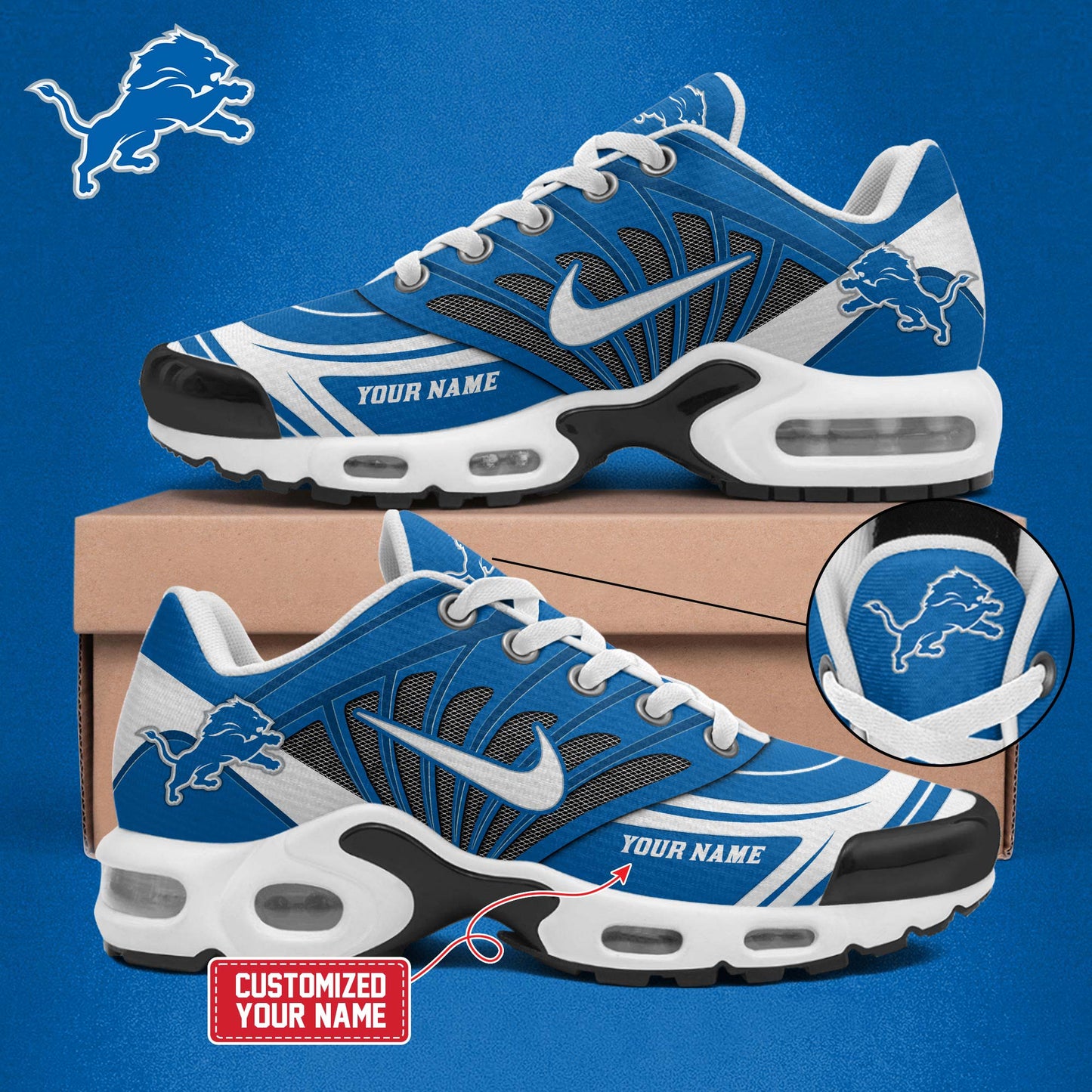 Special Edition Detroit Lions 2025 New Shoes Ver.1