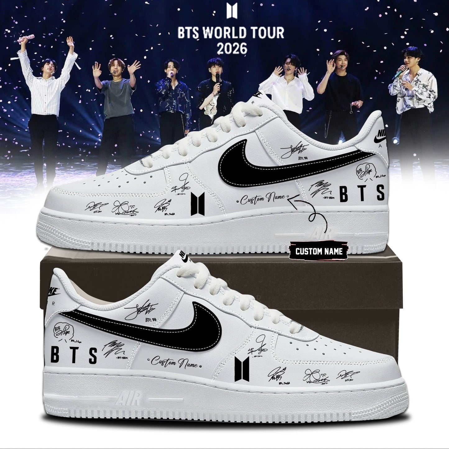 BTS Comeback & World Tour 2026 Limited Edition Signature “ Shoes