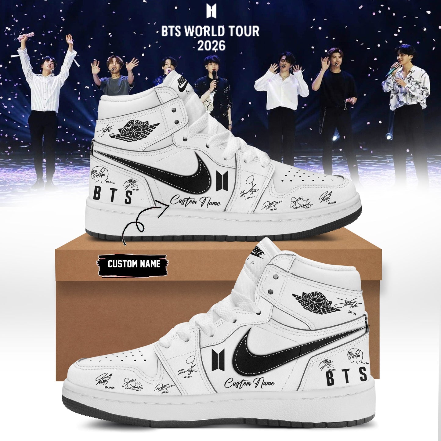 BTS Comeback & World Tour 2026 Limited Edition Signature “ Shoes 5