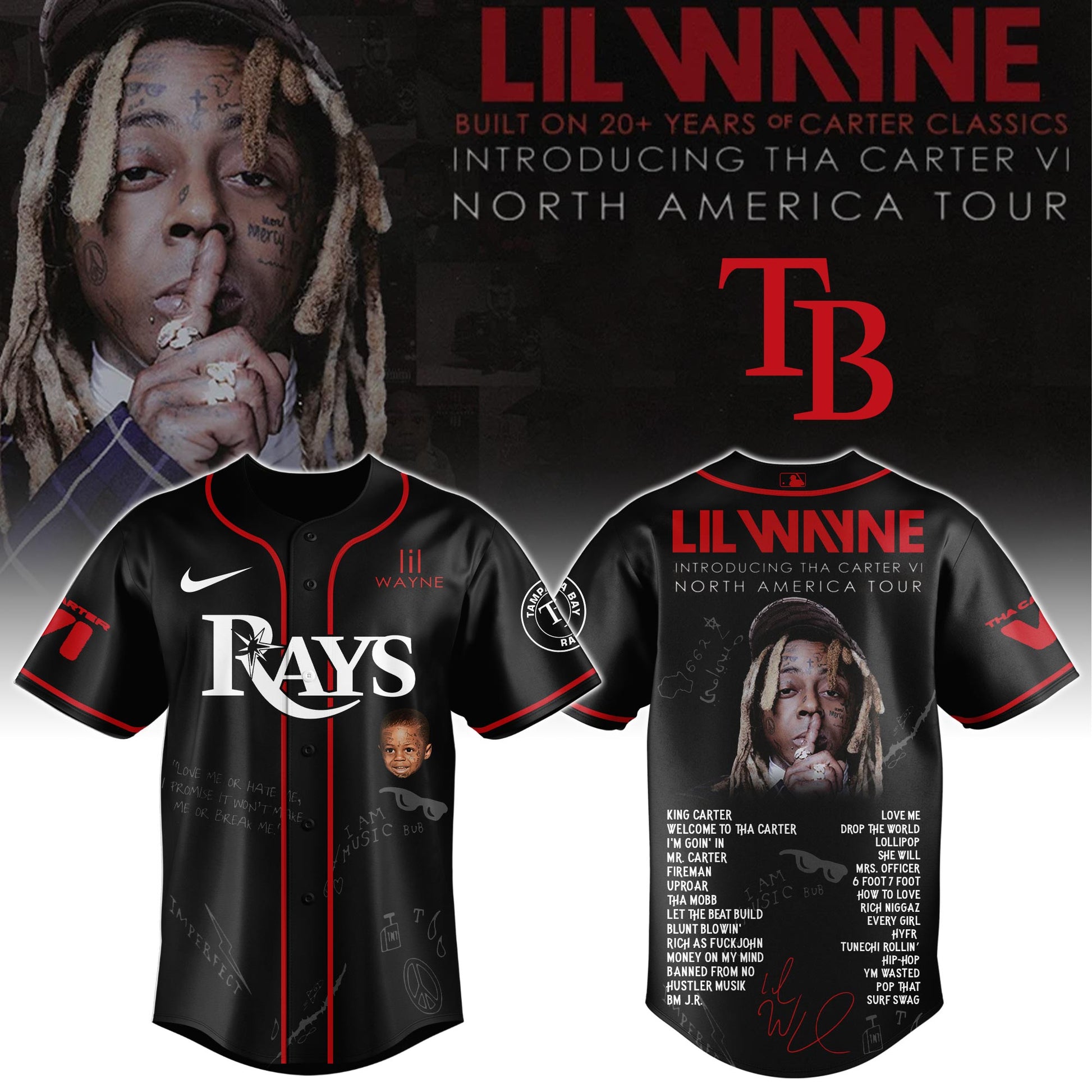 TB Special Lil Wayne "Tha Carter VI" Tour Limited Edition Jersey