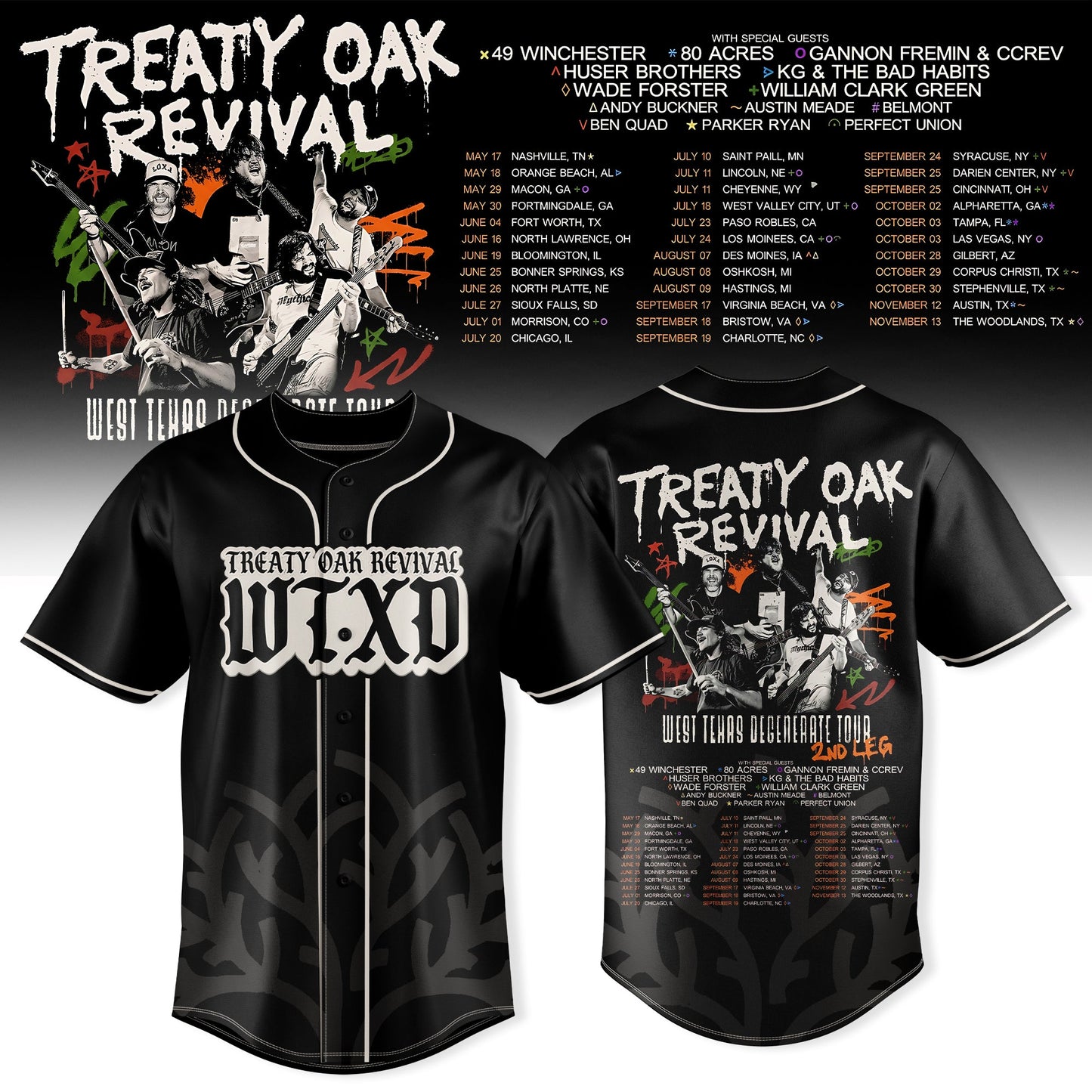 _Treaty Oak Revival – West Texas Degenerate Tour! Jersey