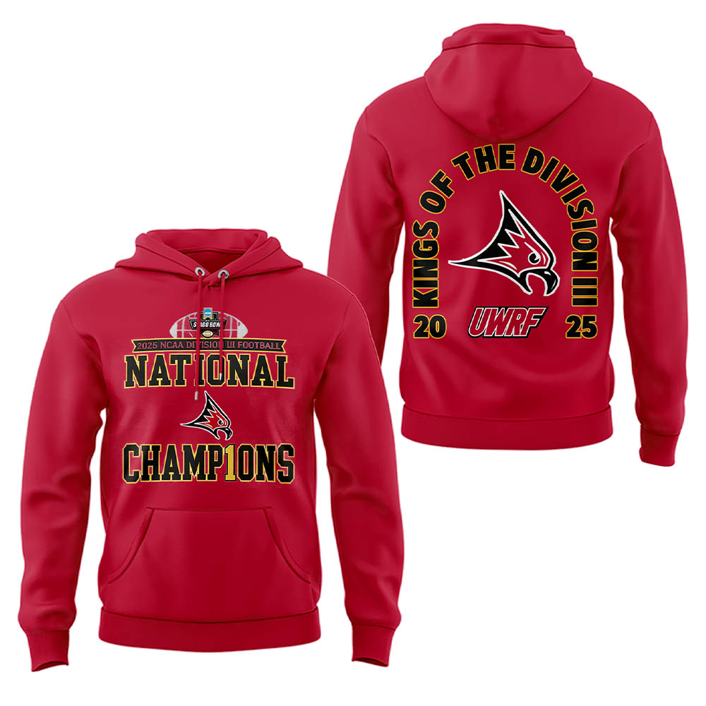 Limited Edition Falcon Football 2025 NCAA Division III National Champions Hoodie-LL260105039