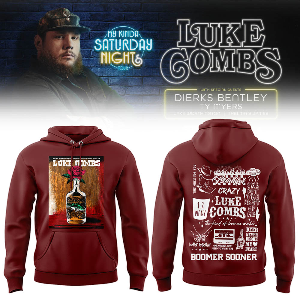 Limited Edition “My Kinda Saturday Night Tour” At Oklahoma Memorial Stadium Hoodie