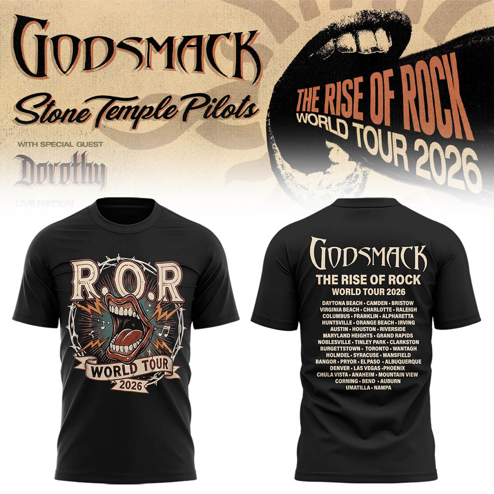 Limited Edition “The Rise Of Rock” Tour 2026 Tshirt