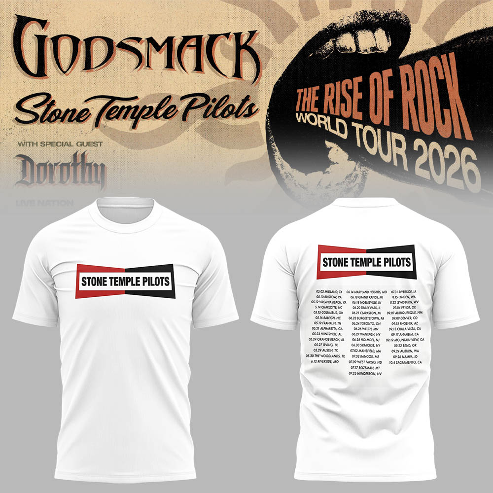 Limited Edition “The Rise Of Rock” Tour 2026 Tshirt
