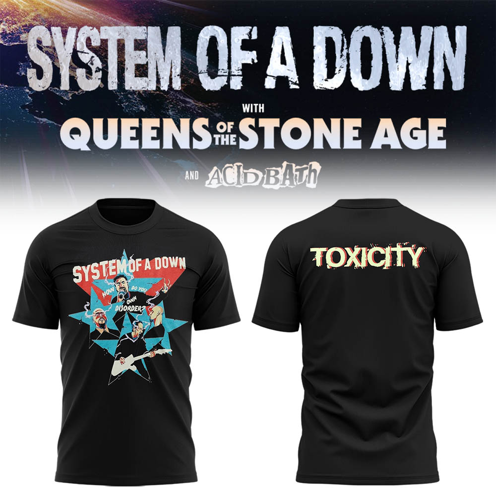 Limited Edition SOAD UK & Europe Stadium Tour 2026 T-Shirt