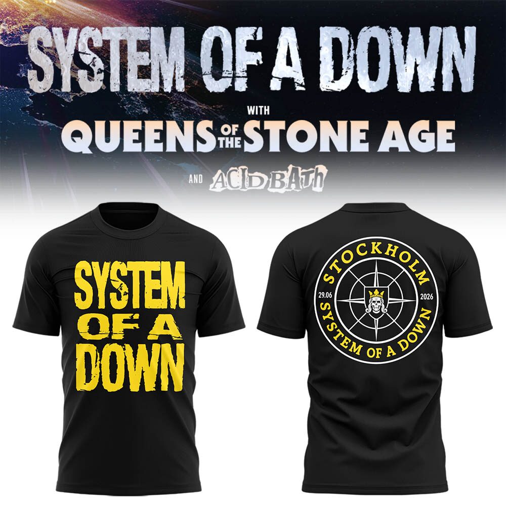 Limited Edition SOAD UK & Europe Stadium Tour 2026 T-Shirt