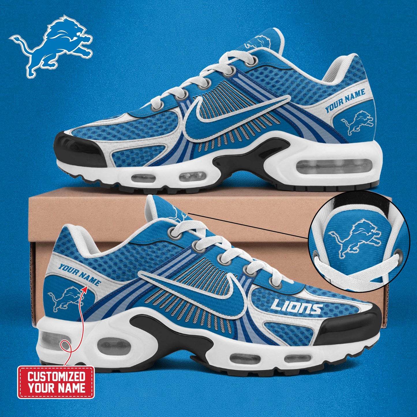 Special Edition Detroit Lions 2025 New Shoes Ver.2