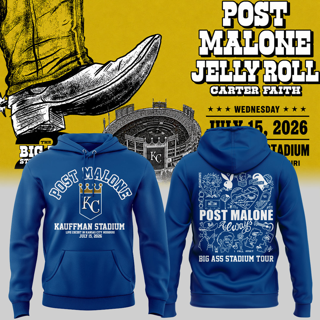 Royals x Post Malone Concert 2026 Limited Edition Hoodie