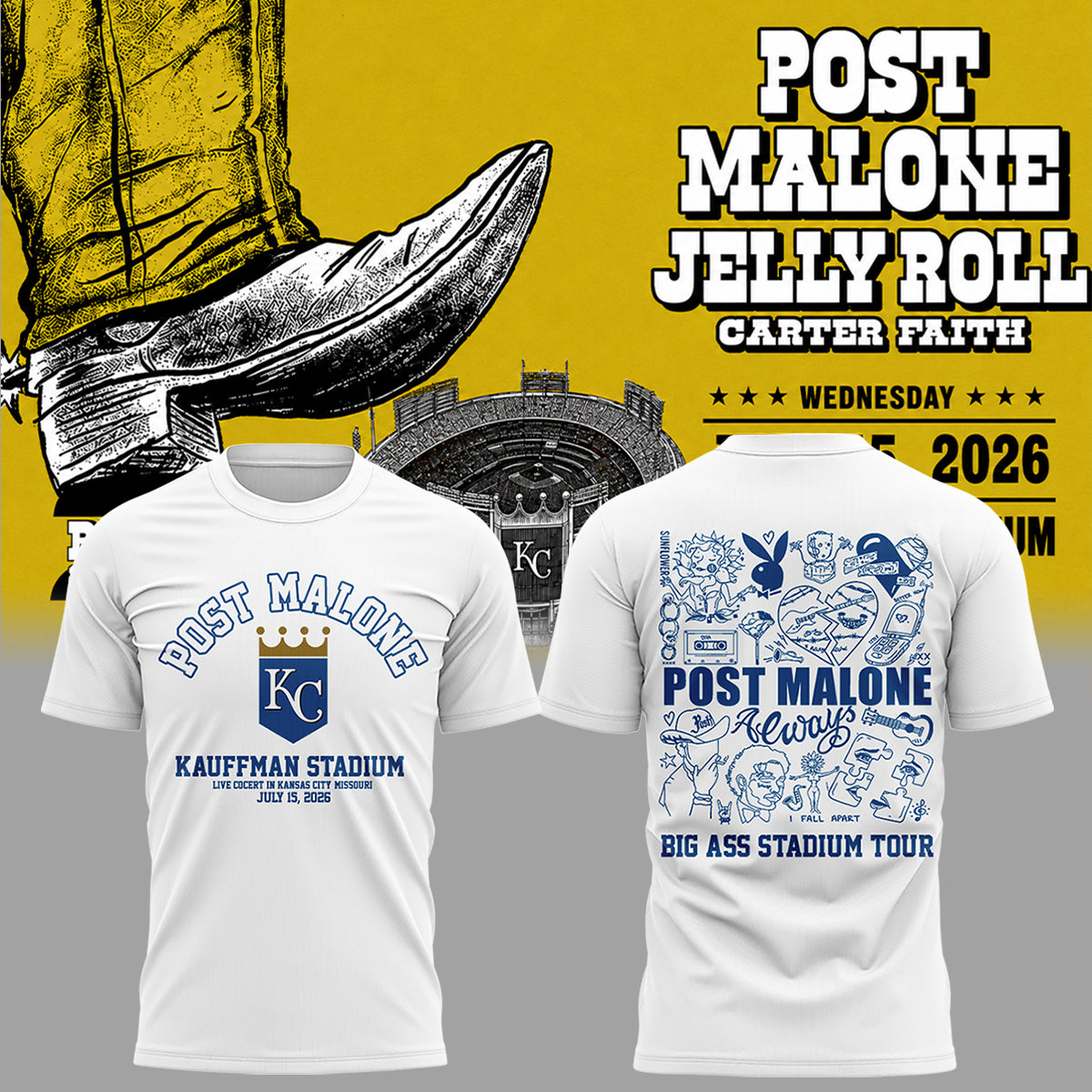 Limited Edition Big Ass Stadium Tour At Kauffman Stadium Shirt-ND07152629