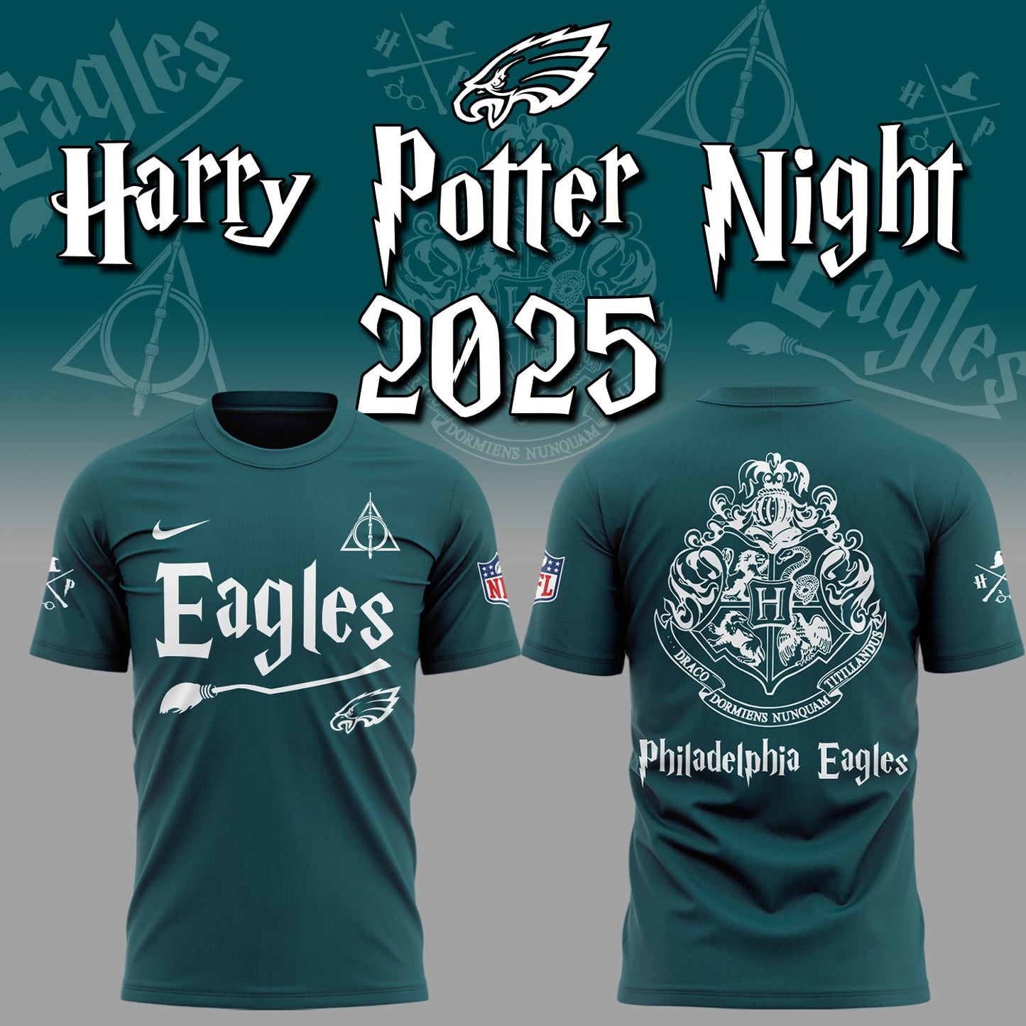 Philadelphia Eagles Harry Potter Combo Tshirt | Jogger | Cap