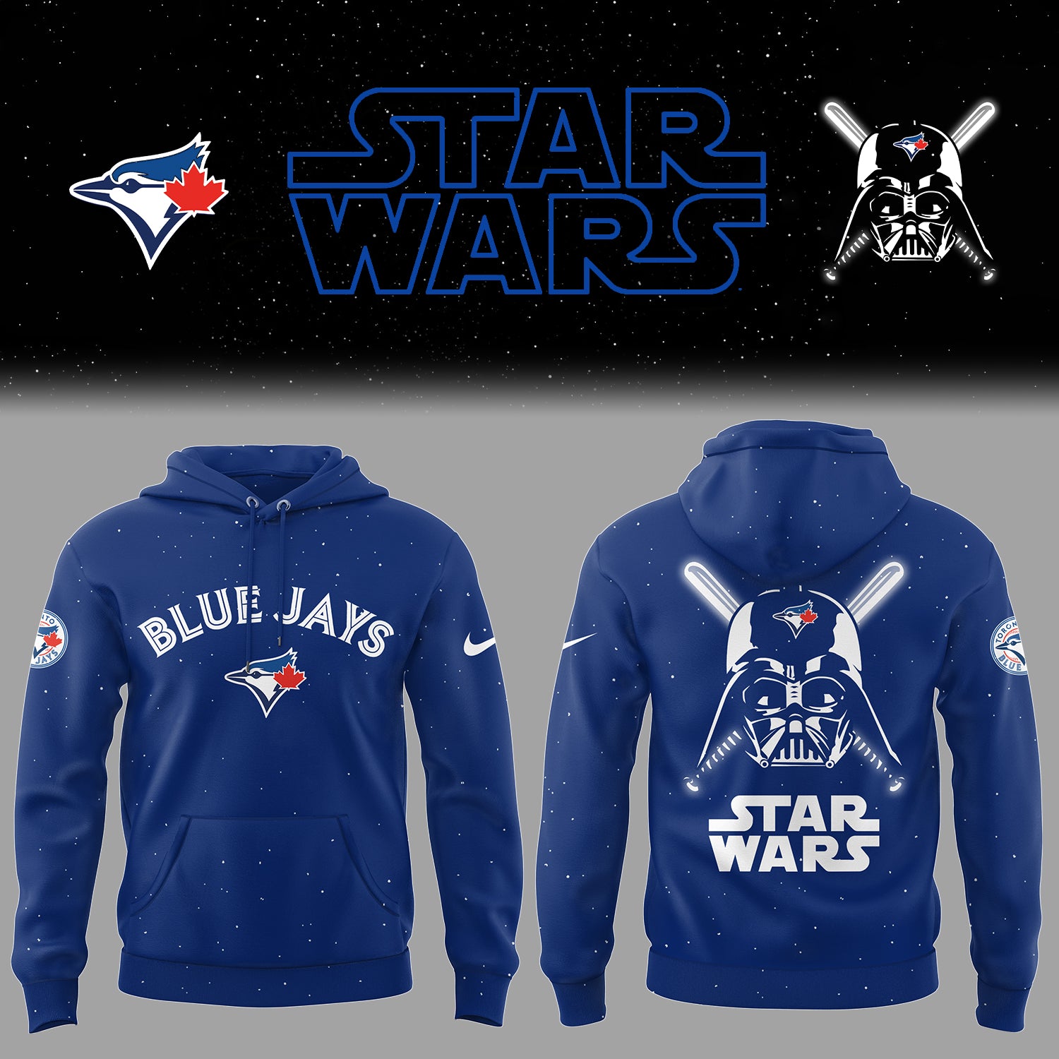 Blue Jays Baseball 2025 Limited "Blue Jays x Star Wars" Blue Hoodie-PU25040202