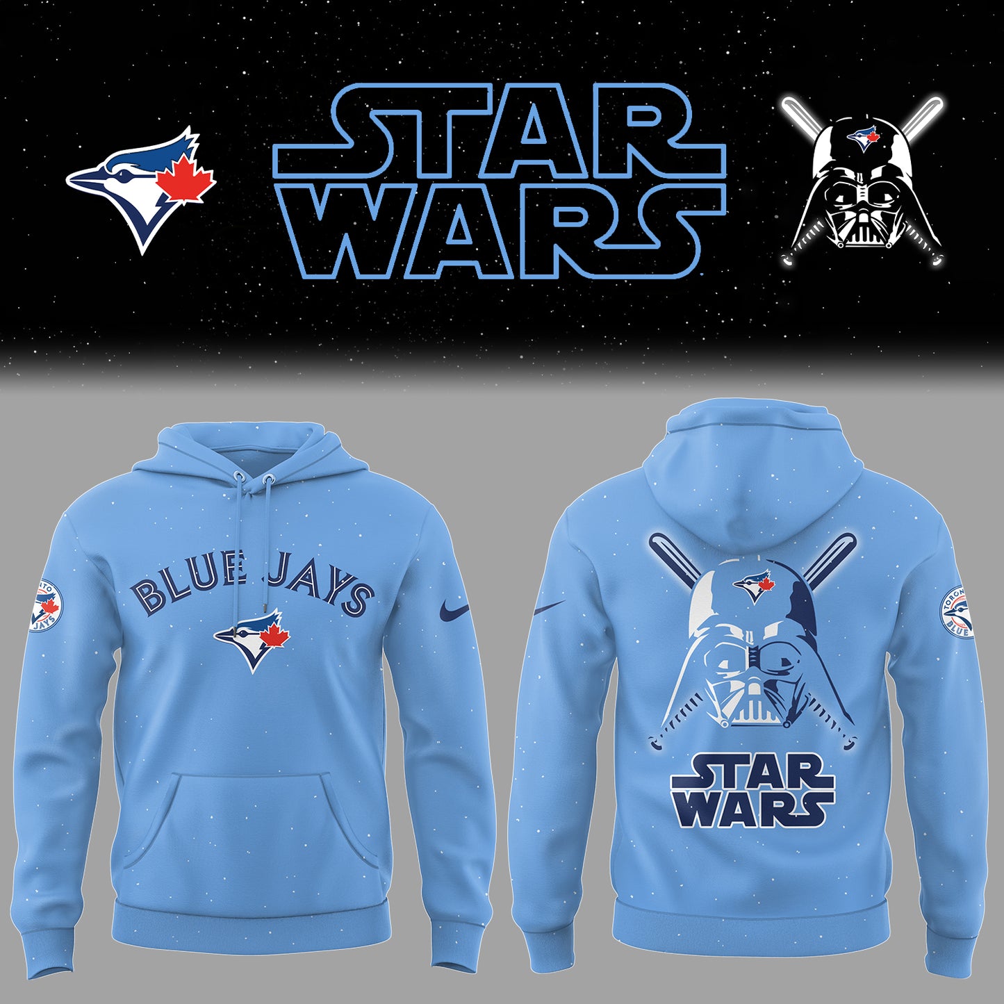 Blue Jays Baseball 2025 Limited "Blue Jays x Star Wars" Blue Hoodie-PU25040204