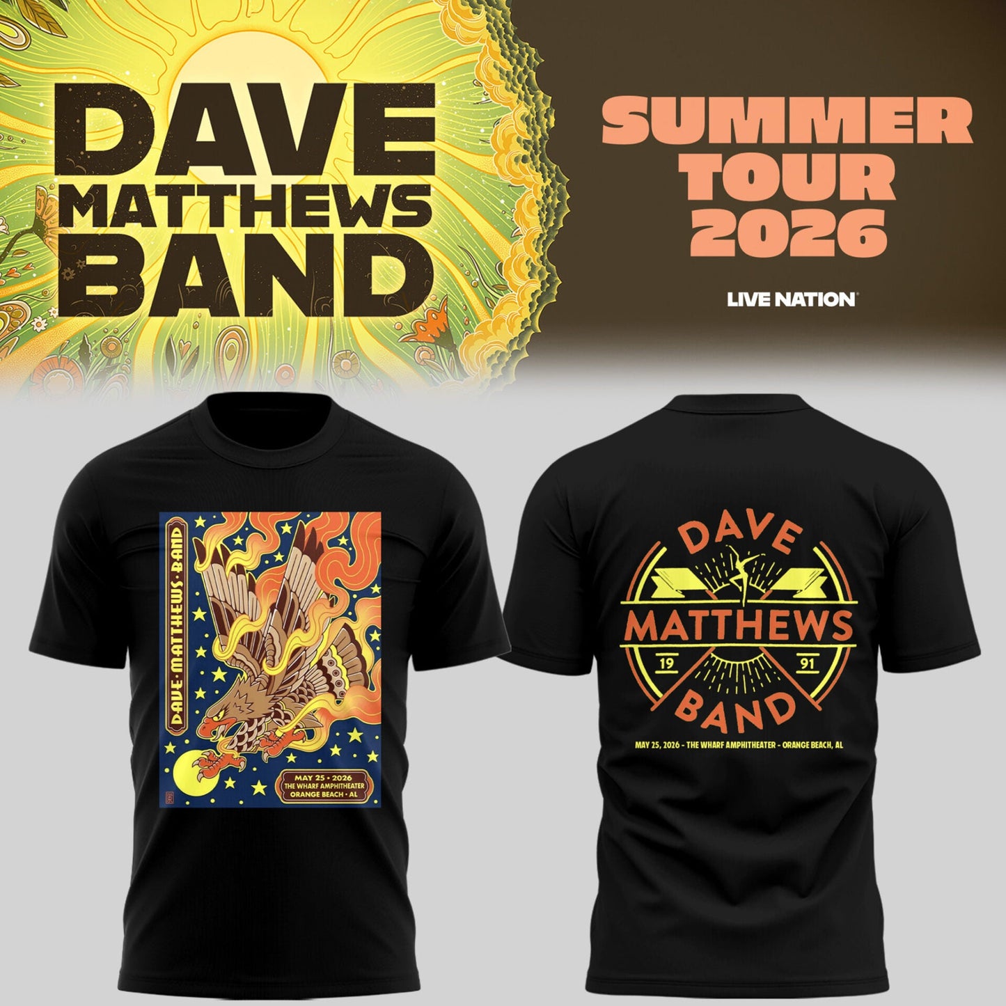 Limited Edition DMB Tour 2026 Shirt