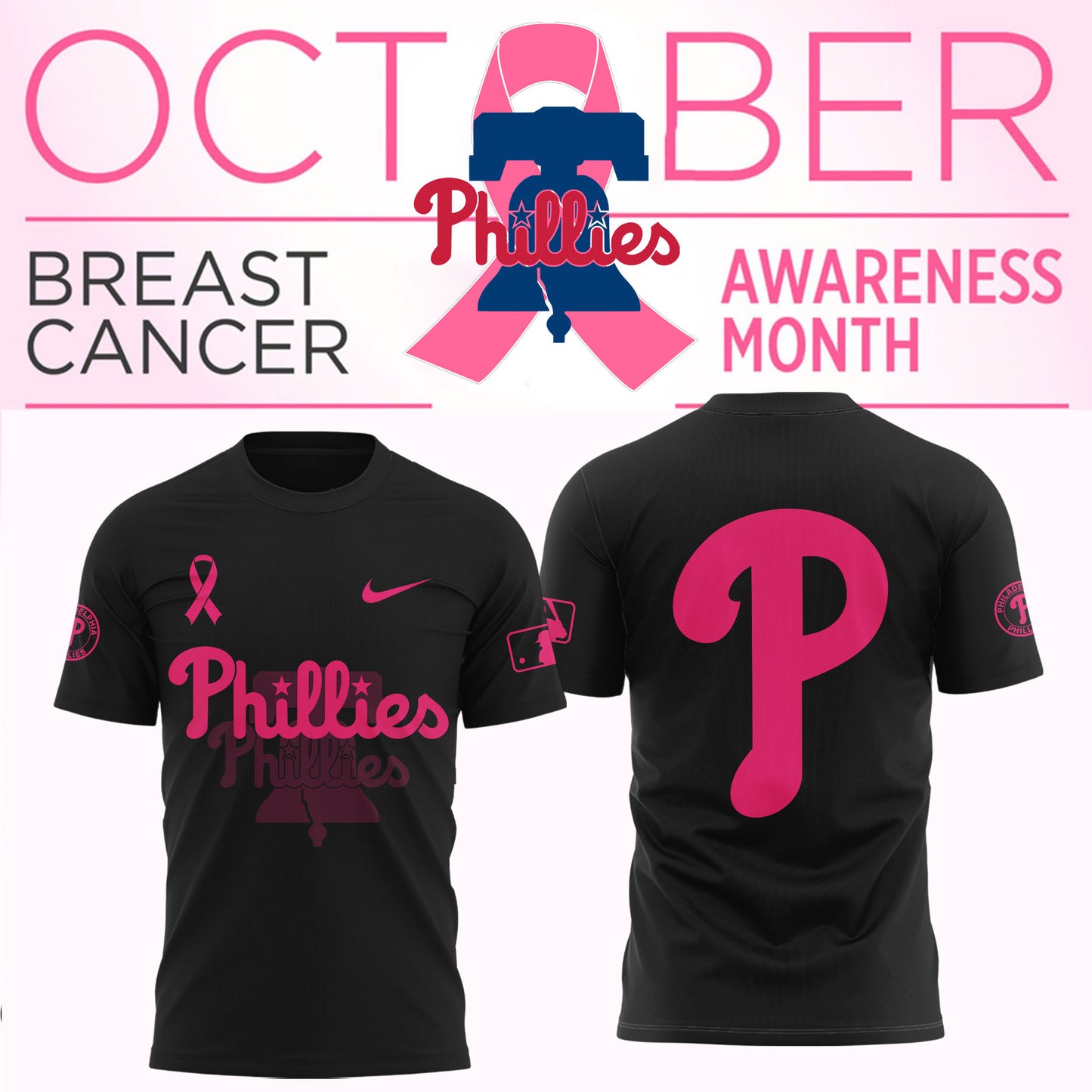 _Philadelphia Phillies - Breast cancer awareness month Jersey