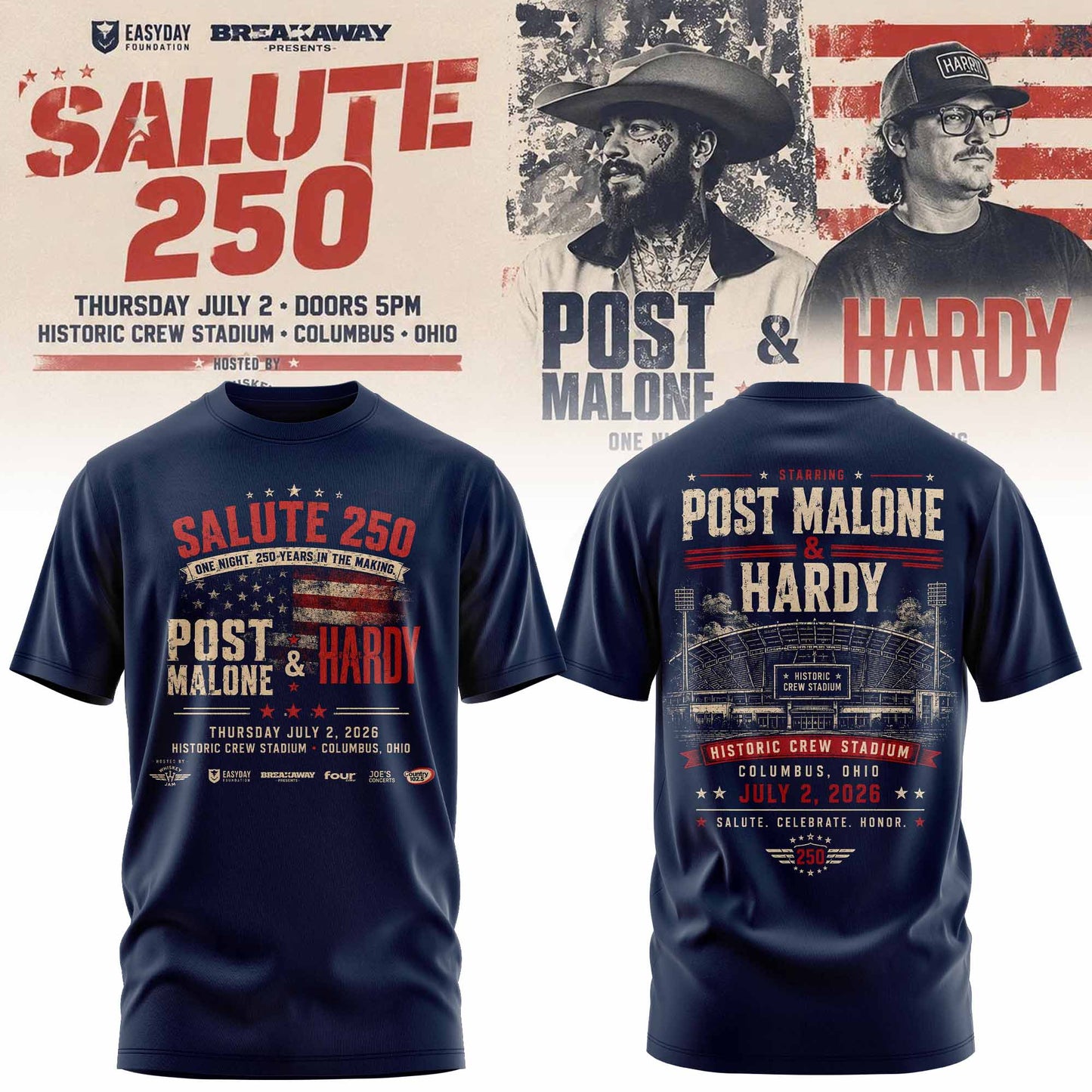 _ Limited Edition Salute 250 Columbus, OH T-Shirt