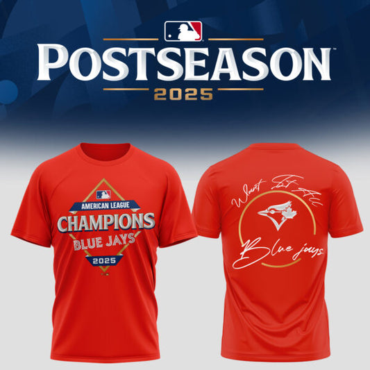 Toronto Blue Jays – 2025 American League Champions Tshirt Red