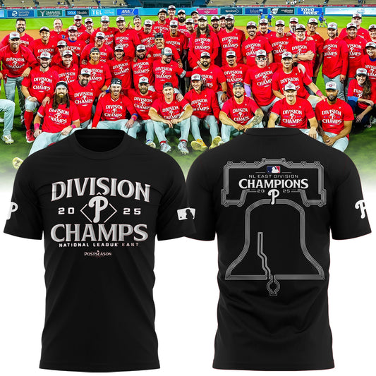 Philadelphia Phillies BACK-TO-BACK NL EAST CHAMPIONS T-Shirt