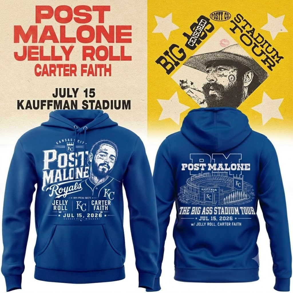 Royals x Post Malone Concert 2026 Limited Edition Hoodie