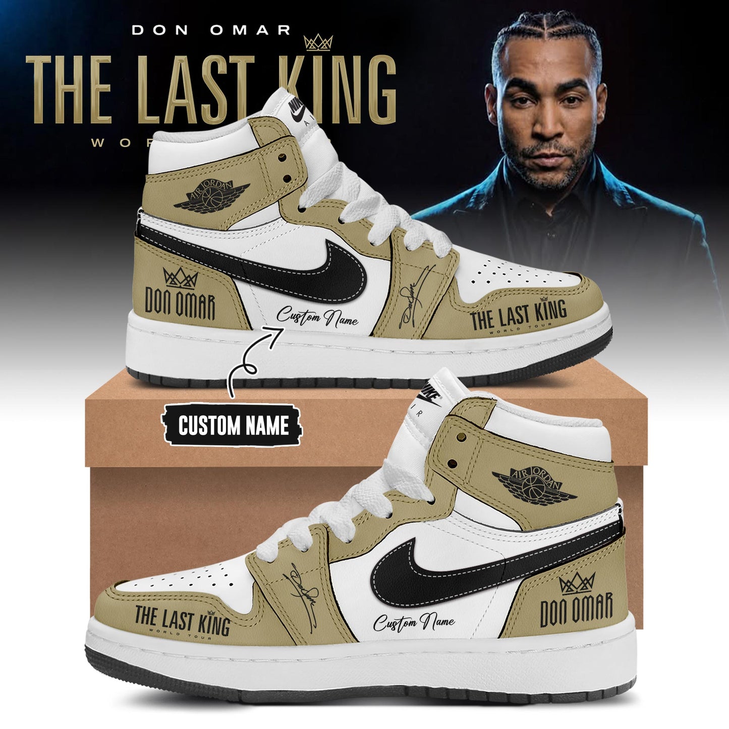 THE LAST KING WORLD TOUR 2026 Limited Edition AJ1 Sneakers
