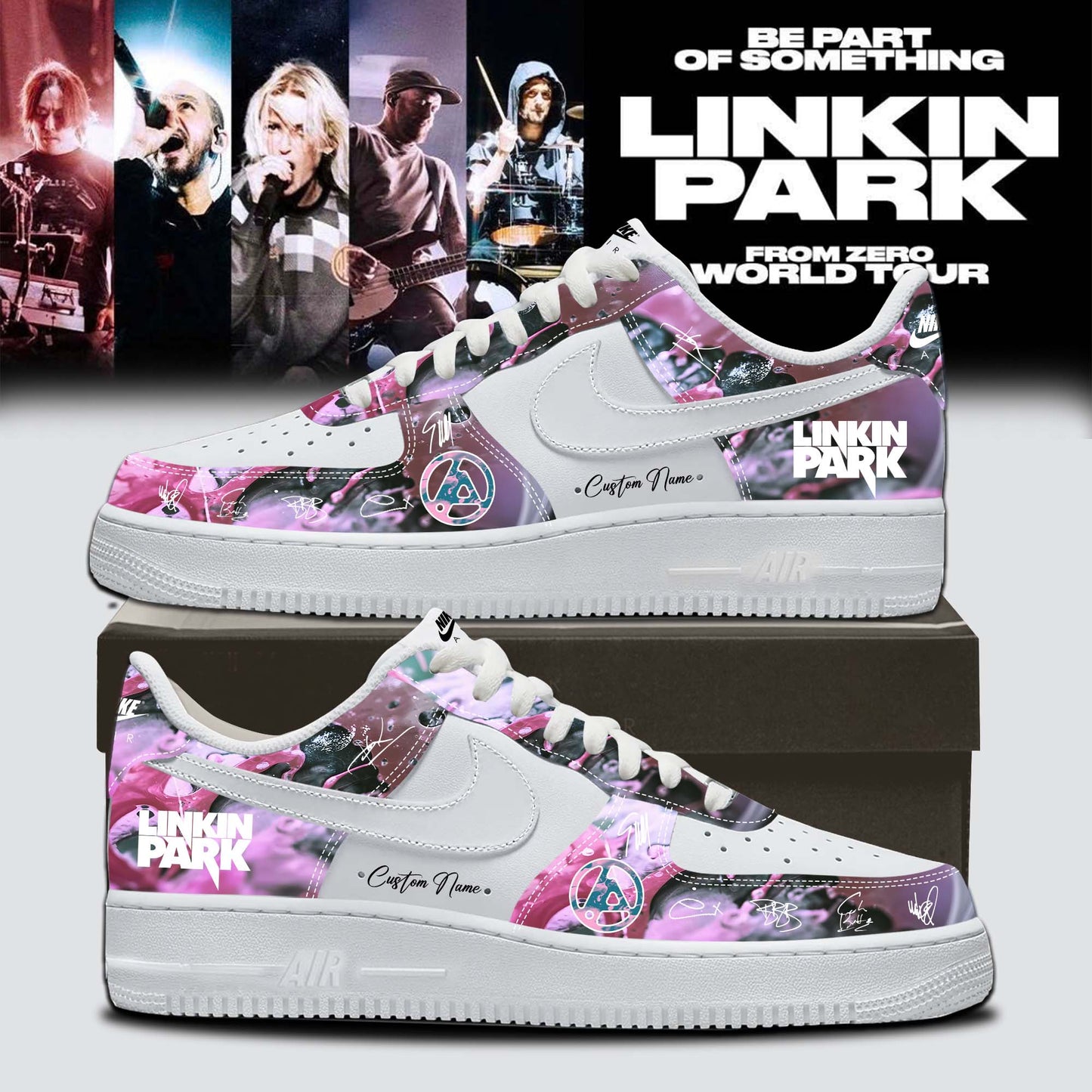 Linkin Park From Zero World Tour 2026 Signed Shoes