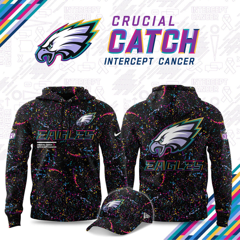 Philadelphia Eagles Crucial Catch 2025 Hoodie
